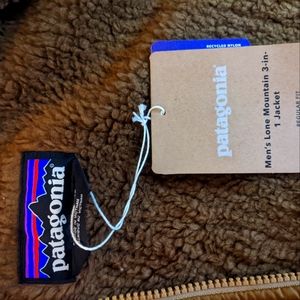 New Patagonia men's lone 3 in one jacket (inner only) L